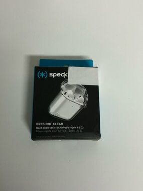 Presidio Clear Hard Shell Case for AirPods Gen 1 & 2 Protective Cover